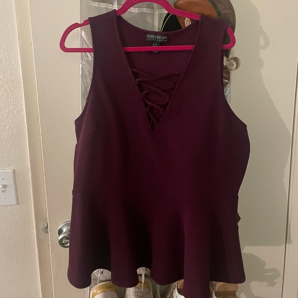 Forever 21 peplum top.